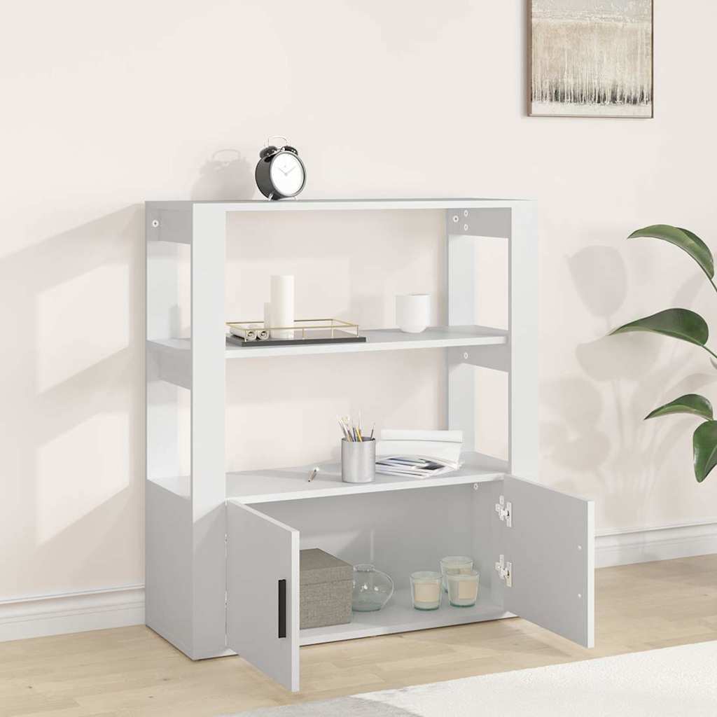 vidaXL Sideboard White 80x30x90 cm Engineered Wood 3