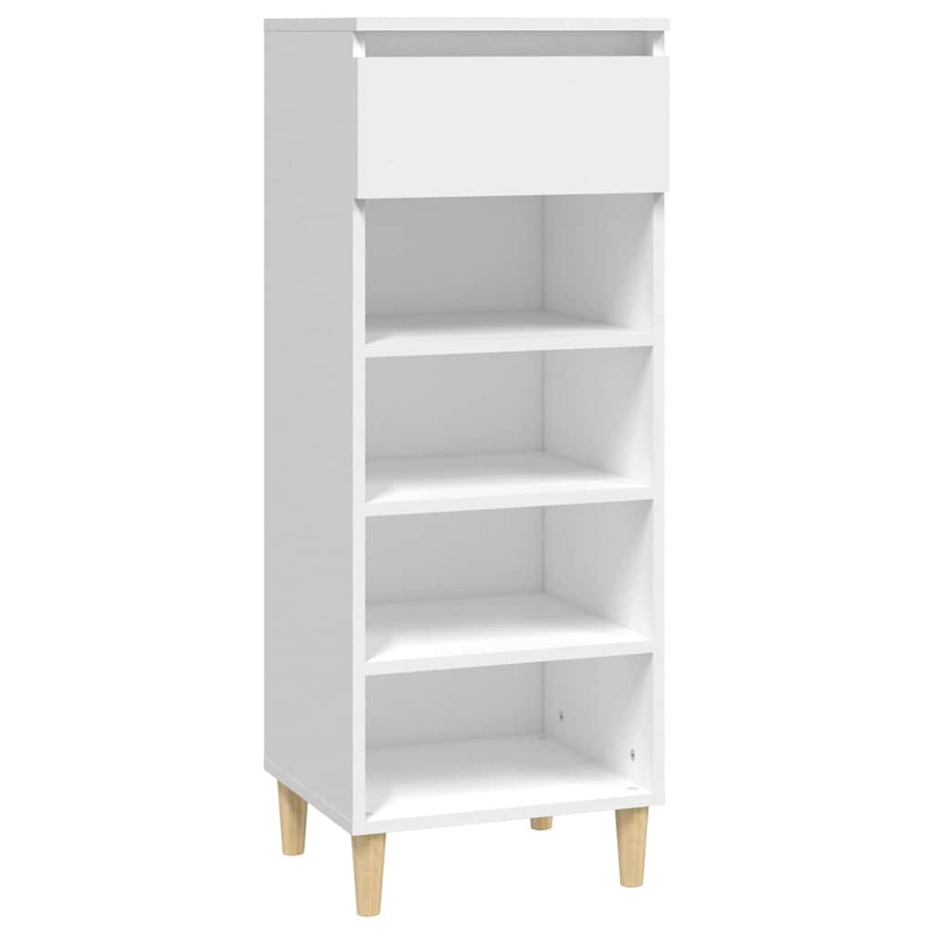 vidaXL Shoe Cabinet White 40x36x105 cm Engineered Wood 2
