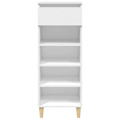 vidaXL Shoe Cabinet White 40x36x105 cm Engineered Wood 3