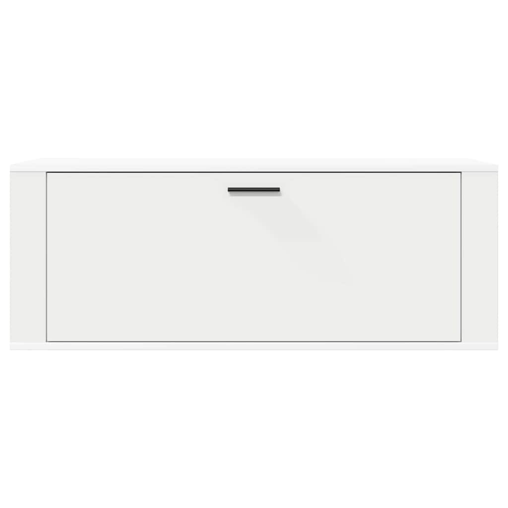 vidaXL Wall Shoe Cabinet White 100x35x38 cm Engineered Wood 5