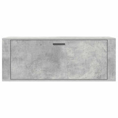 vidaXL Wall Shoe Cabinet Concrete Grey 100x35x38 cm Engineered Wood 5