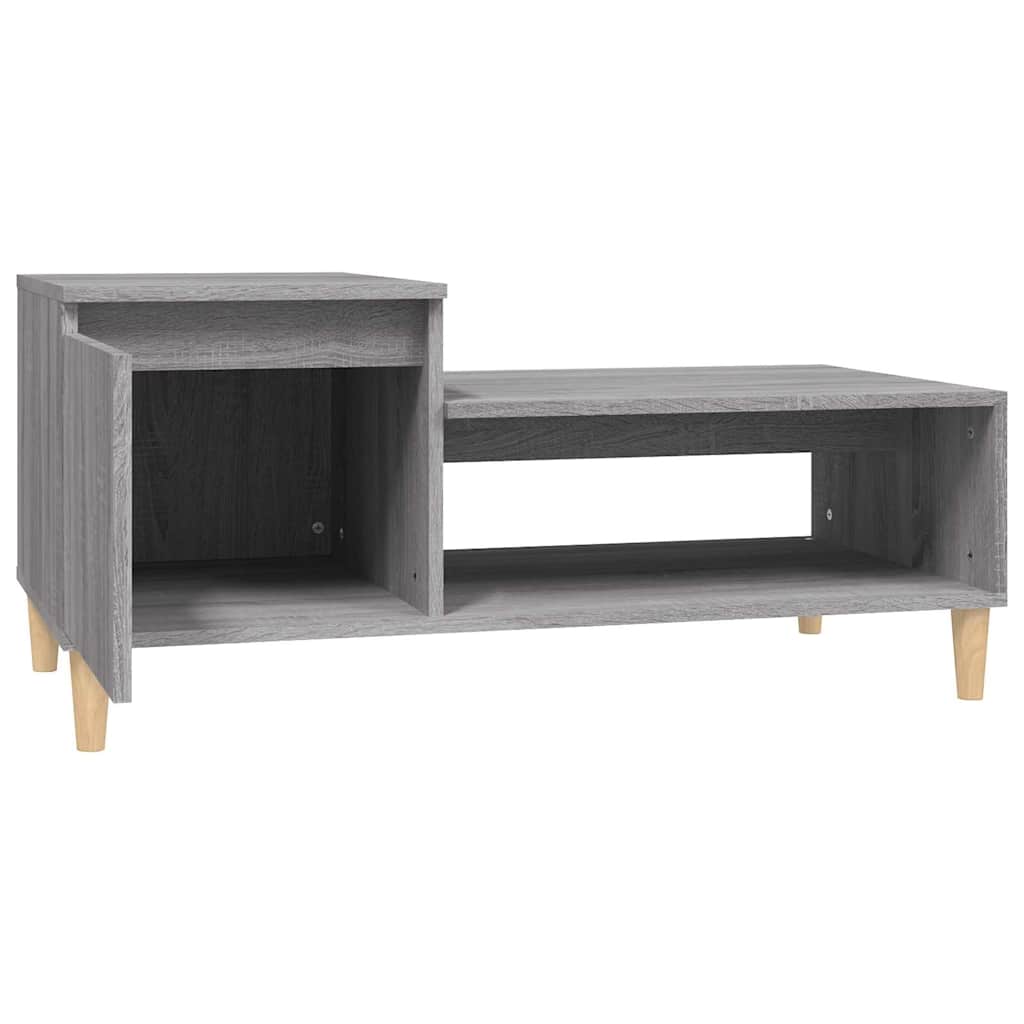 vidaXL Coffee Table Grey Sonoma 100x50x45 cm Engineered Wood 5
