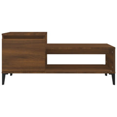 vidaXL Coffee Table Brown Oak 100x50x45 cm Engineered Wood 5