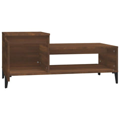 vidaXL Coffee Table Brown Oak 100x50x45 cm Engineered Wood 6