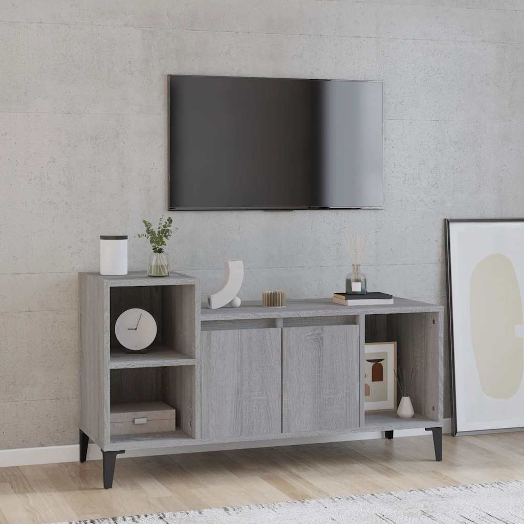 TV Cabinet Engineered Wood in Grey Sonoma