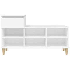 vidaXL Shoe Cabinet White 102x36x60 cm Engineered Wood 6