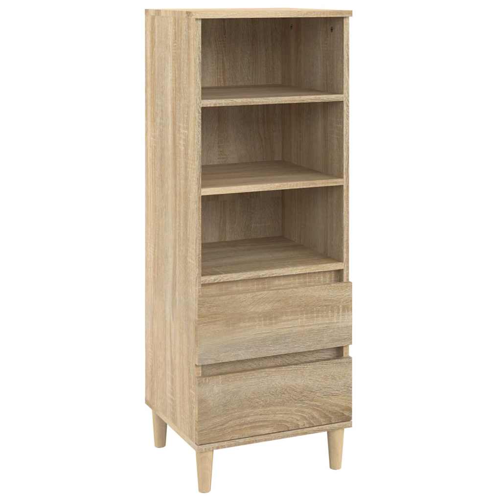 vidaXL Highboard Sonoma Oak 40x36x110 cm Engineered Wood 2