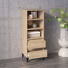 vidaXL Highboard Sonoma Oak 40x36x110 cm Engineered Wood 6