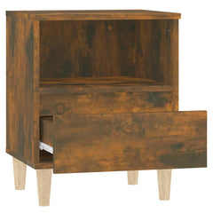 Bedside Cabinet 40x35x50 cm Smoked oak