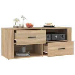 vidaXL TV Cabinet Sonoma Oak 100x35x40 cm Engineered Wood 5
