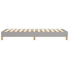 vidaXL Box Spring Bed Frame Light Grey Single Fabric 6
