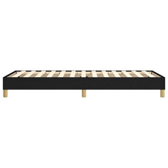vidaXL Box Spring Bed Frame Black Single Fabric 6