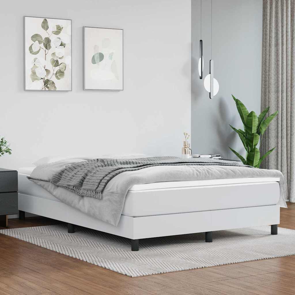 vidaXL Box Spring Bed Frame Single Faux Leather