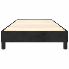 vidaXL Box Spring Bed Frame Black Single Velvet 5