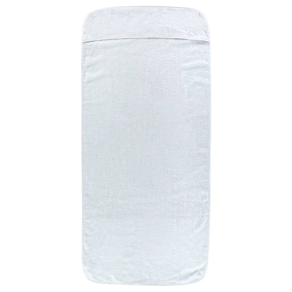 vidaXL Beach Towels 4 pcs White 60x135 cm Fabric 400 GSM 4