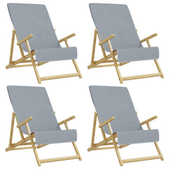 vidaXL Beach Towels 4 pcs Grey 60x135 cm Fabric 400 GSM 2