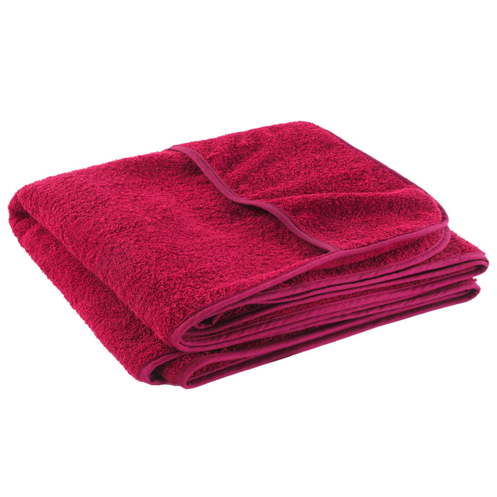 vidaXL Beach Towels 6 pcs Burgundy 60x135 cm Fabric 400 GSM 5