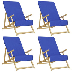 vidaXL Beach Towels 4 pcs Royal Blue 60x135 cm Fabric 400 GSM 2