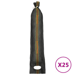 vidaXL Sandbags 25 pcs Dark Green 103x25 cm HDPE 2