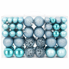 vidaXL Christmas Baubles 100 pcs Turquoise 3 / 4 / 6 cm 2