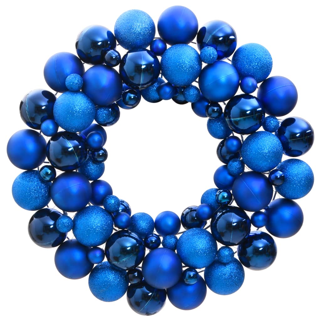 vidaXL Christmas Wreath Blue 45 cm Polystyrene 1