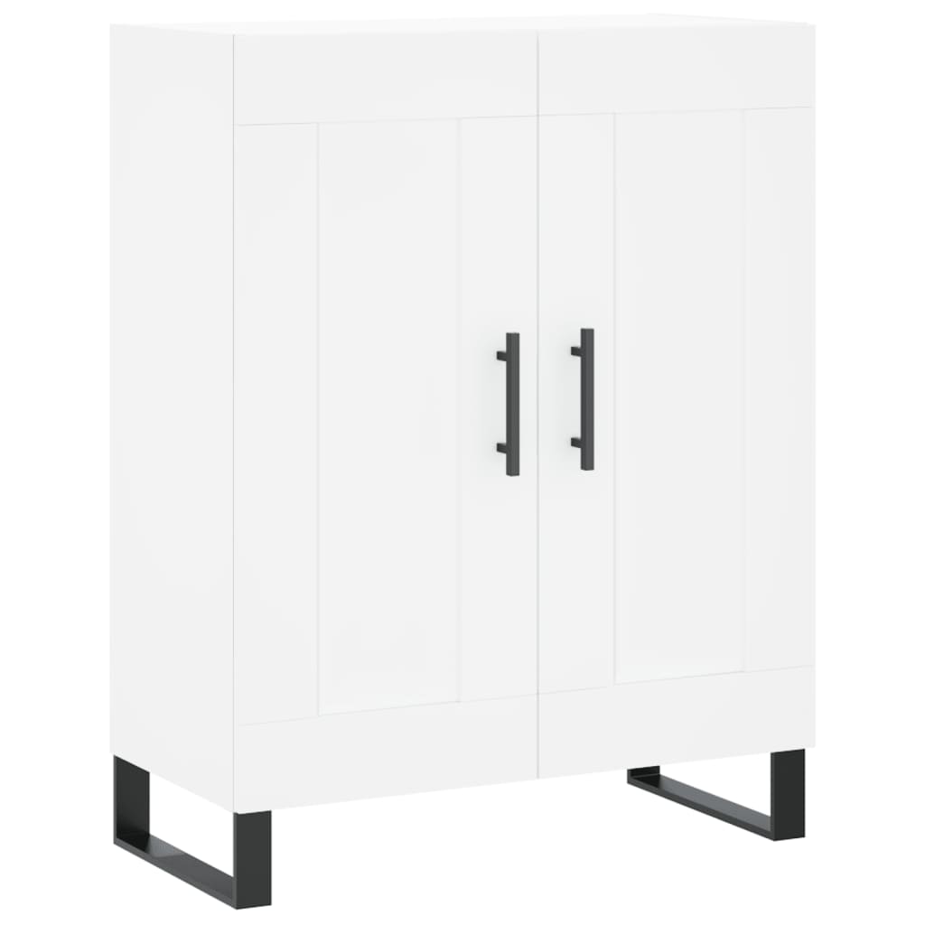 Highboard 69.5x34x180 cm Engineered Wood 2 Wood Doors White