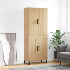 Highboard 69.5x34x180 cm Engineered Wood 2 Wood Doors Sonoma oak