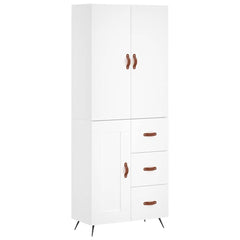vidaXL Highboard White 69,5x34x180 cm Engineered Wood 2