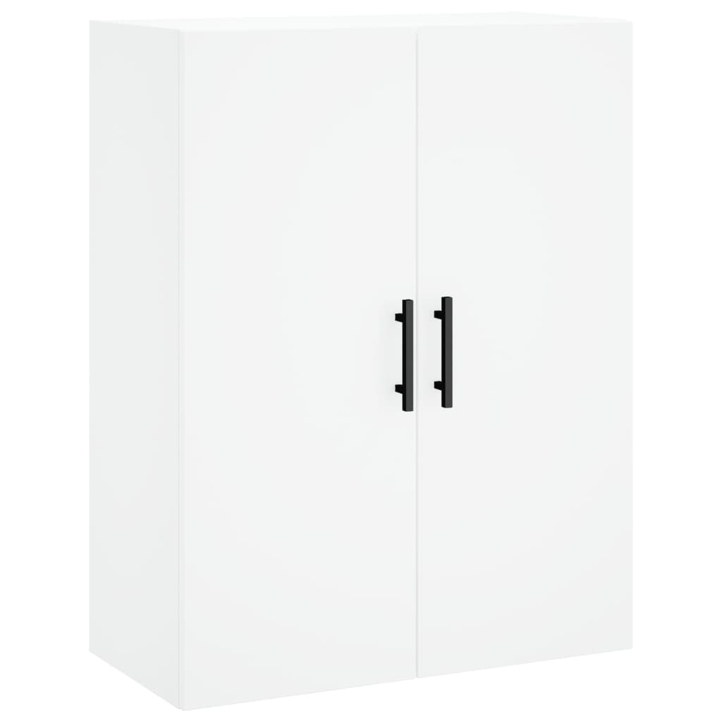 Highboard 69.5x34x180 cm Engineered Wood 1 Wood Door 3 Drawers White