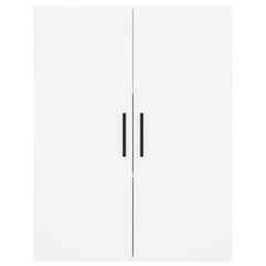 Highboard 69.5x34x180 cm Engineered Wood 1 Wood Door 3 Drawers White
