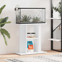 vidaXL Aquarium Stand White 60x30x60 cm Engineered Wood 3
