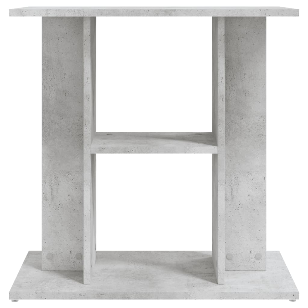 vidaXL Aquarium Stand Concrete Grey 60x30x60 cm Engineered Wood 4