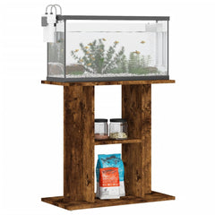 Aquarium Stand Smoked Oak Engineered Wood, image 6