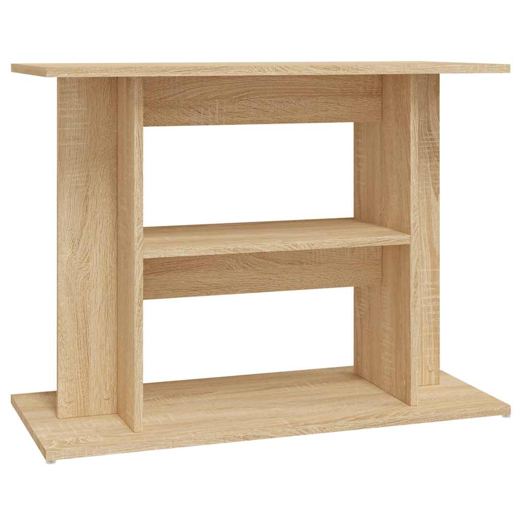 vidaXL Aquarium Stand Sonoma Oak 80x35x60 cm Engineered Wood 2