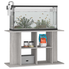 vidaXL Aquarium Stand Grey Sonoma 100x40x60 cm Engineered Wood 3