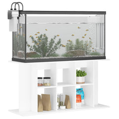 vidaXL Aquarium Stand White 120x40x60 cm Engineered Wood 3