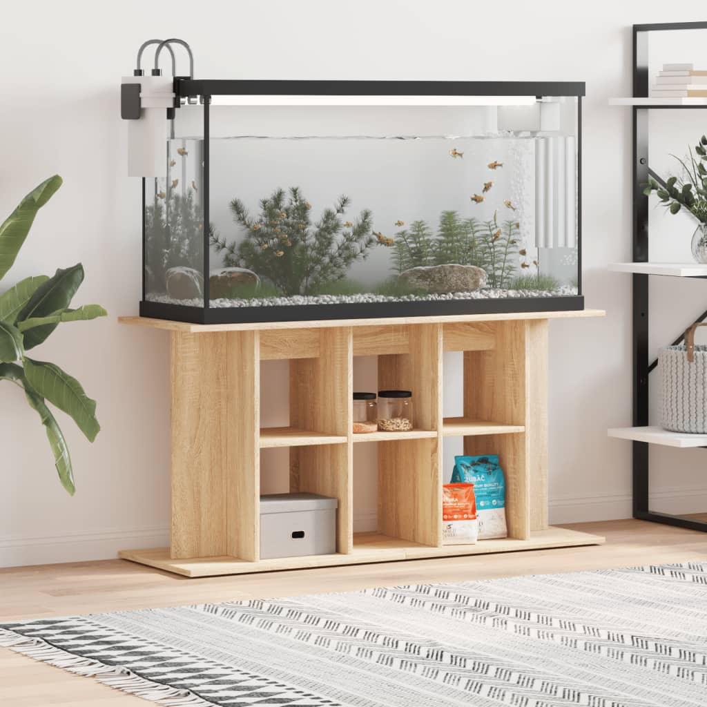 vidaXL Aquarium Stand Sonoma Oak 120x40x60 cm Engineered Wood 1