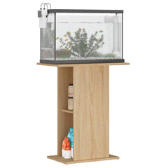 vidaXL Aquarium Stand Sonoma Oak 60.5x36x72.5 cm Engineered Wood 3