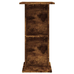 vidaXL Aquarium Stand Smoked Oak 60.5x36x72.5 cm Engineered Wood 5