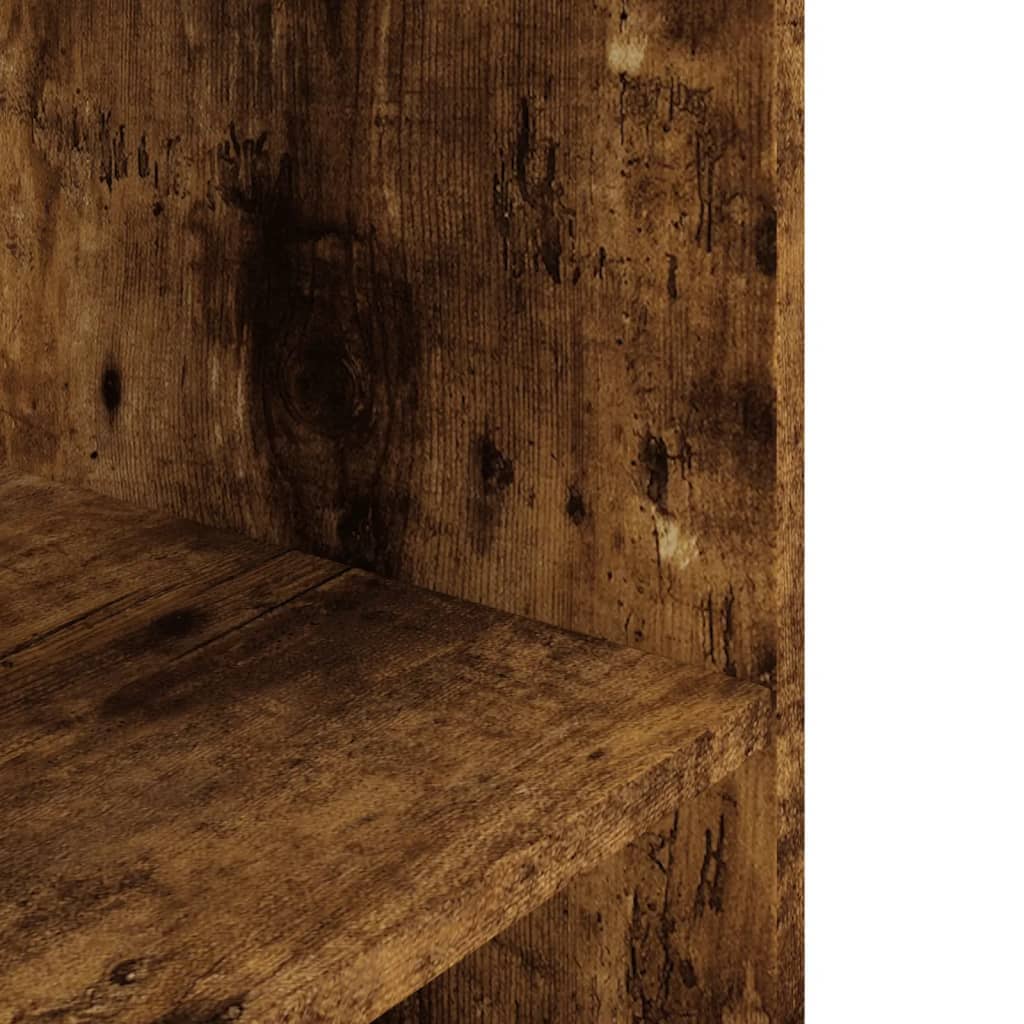 vidaXL Aquarium Stand Smoked Oak 60.5x36x72.5 cm Engineered Wood 6