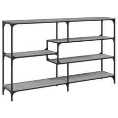 vidaXL Console Table Grey Sonoma 160x32x95 cm Engineered Wood 2