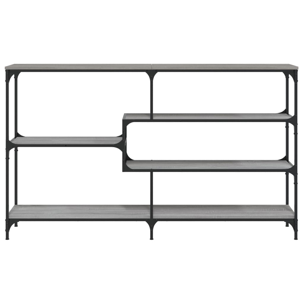 vidaXL Console Table Grey Sonoma 160x32x95 cm Engineered Wood 4