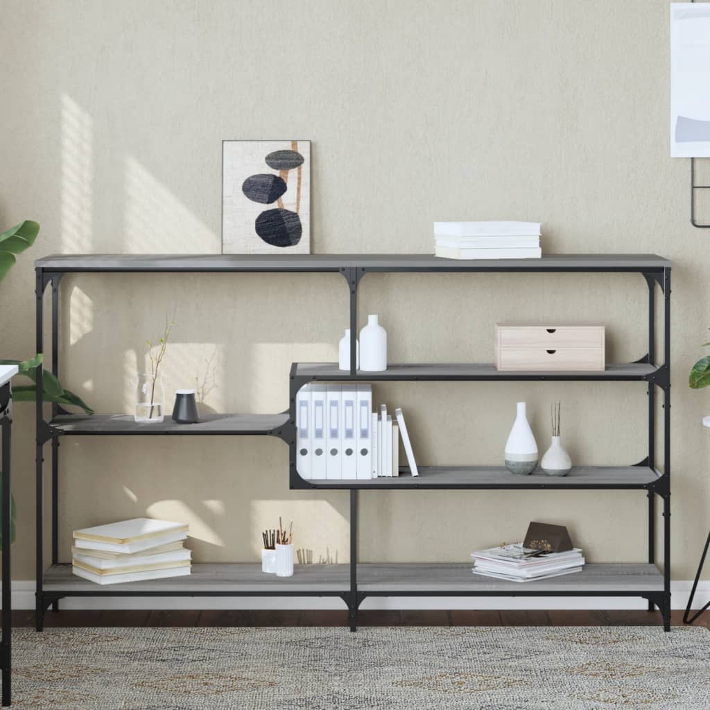 Console Table Engineered Wood in Grey Sonoma