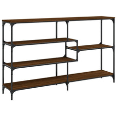 vidaXL Console Table Brown Oak 160x32x95 cm Engineered Wood 6