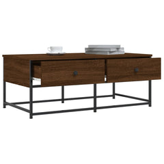 vidaXL Coffee Table Brown Oak 100x51x40 cm Engineered Wood 4