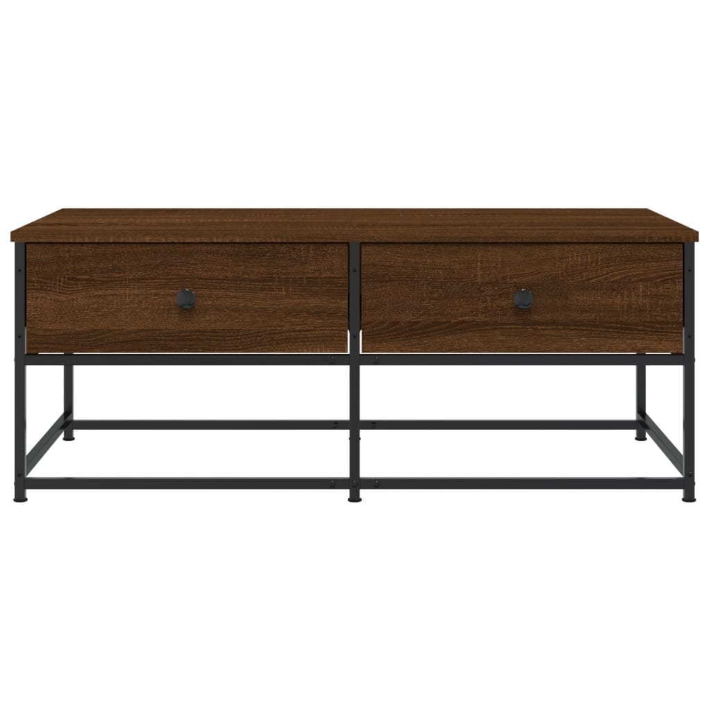 vidaXL Coffee Table Brown Oak 100x51x40 cm Engineered Wood 6