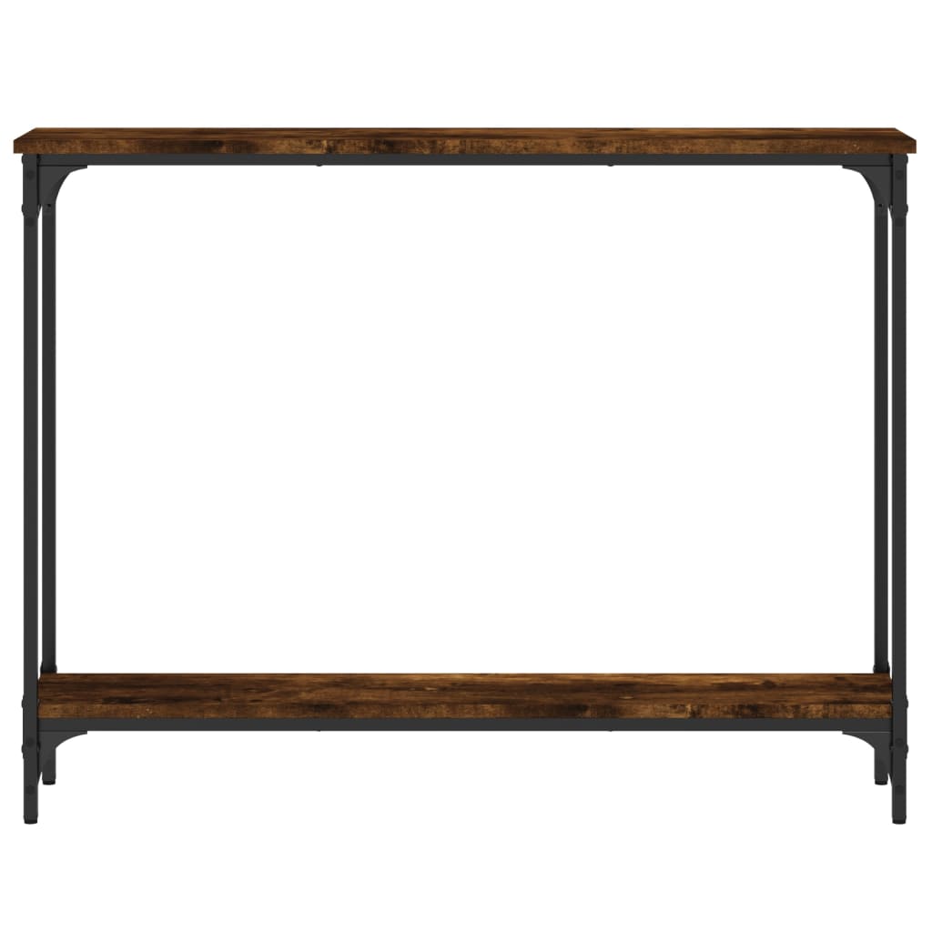 vidaXL Console Table Smoked Oak 100x22.5x75 cm Engineered Wood 4