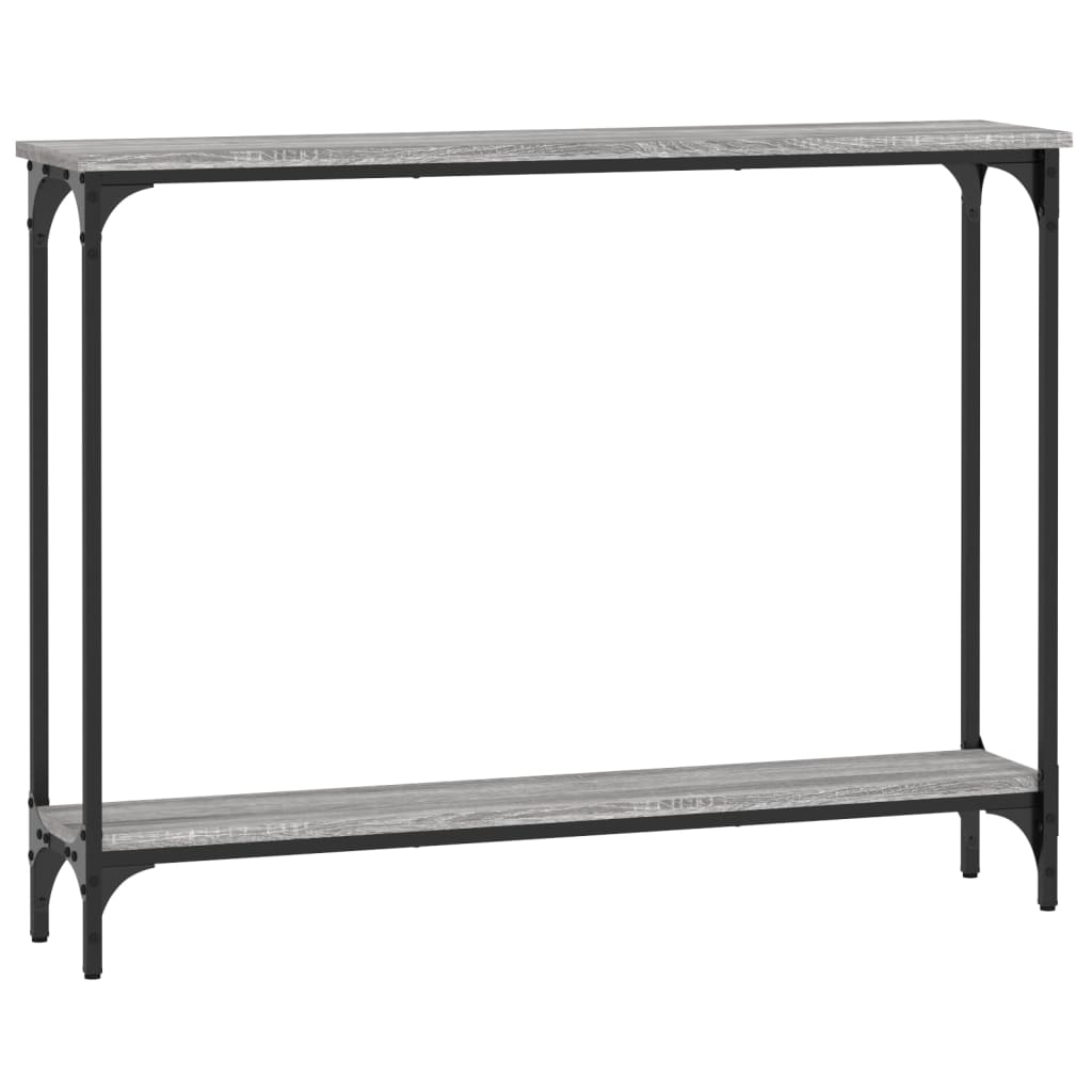 vidaXL Console Table Grey Sonoma 100x22.5x75 cm Engineered Wood 2