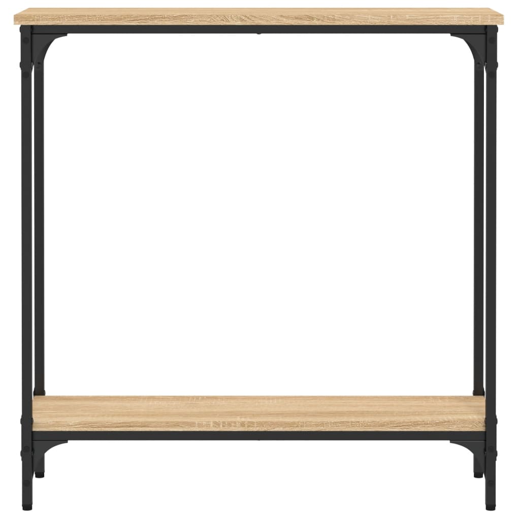 vidaXL Console Table Sonoma Oak 75x22.5x75 cm Engineered Wood 4