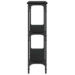 vidaXL Console Table Black 75x22.5x75 cm Engineered Wood 5